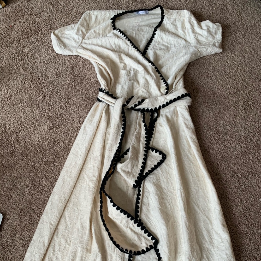 Zara Wrap Cotton Dress